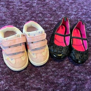 Toddler Girl Shoes. Size 5. Set of 2.